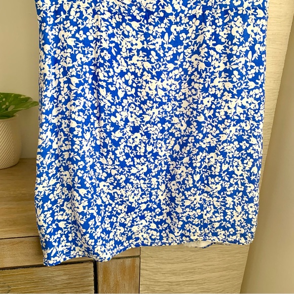 KOOKAI - Blue & White Floral Fitted Mini Summer Dress - Size 36 (Aus Size 8) - Picture 6 of 7